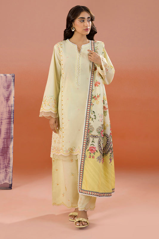 Embroidered Shirt Shalwar Dupatta - 0061