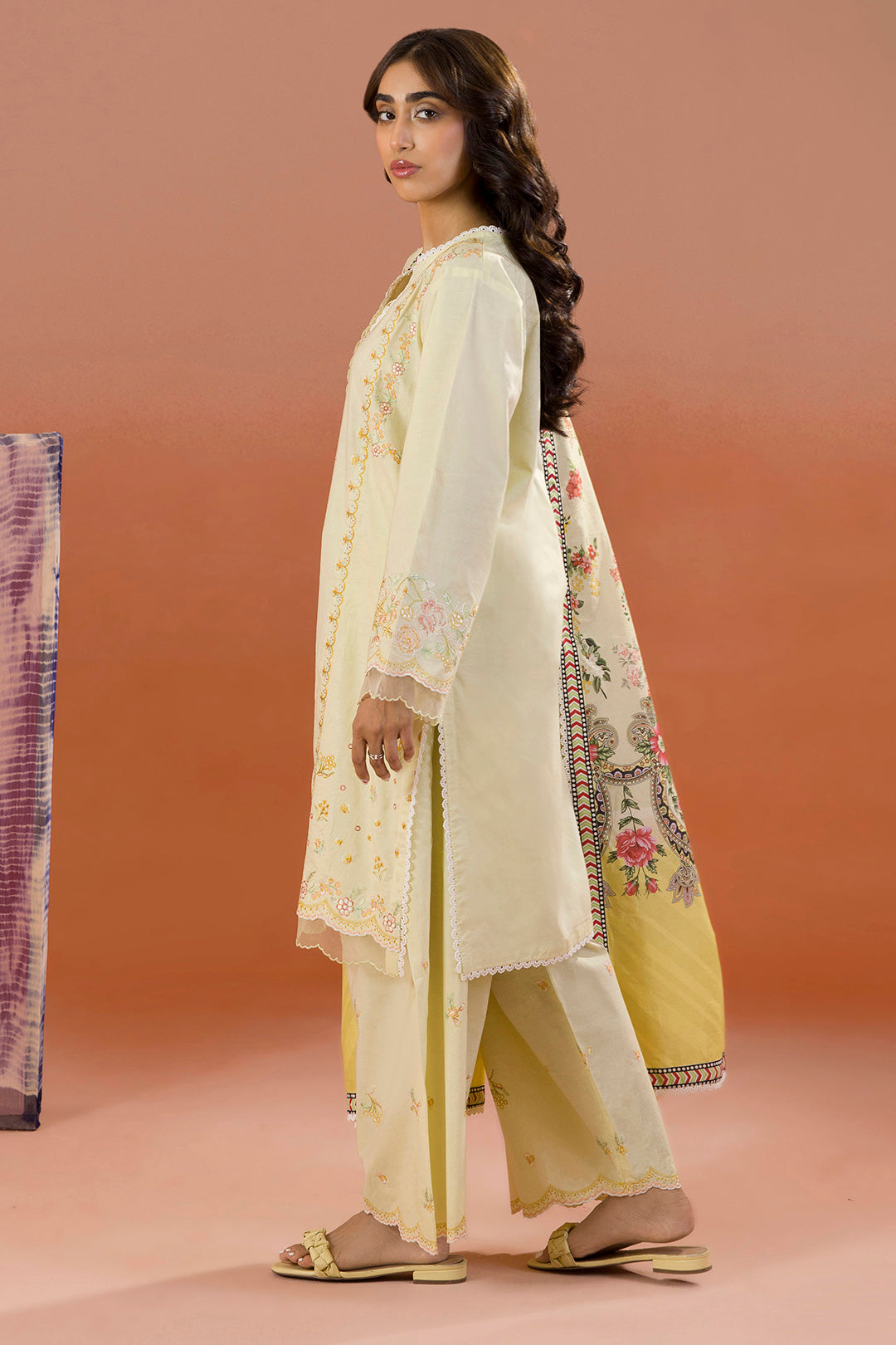 Embroidered Shirt Shalwar Dupatta - 0061