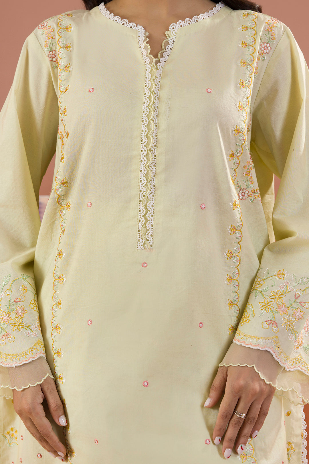 Embroidered Shirt Shalwar Dupatta - 0061