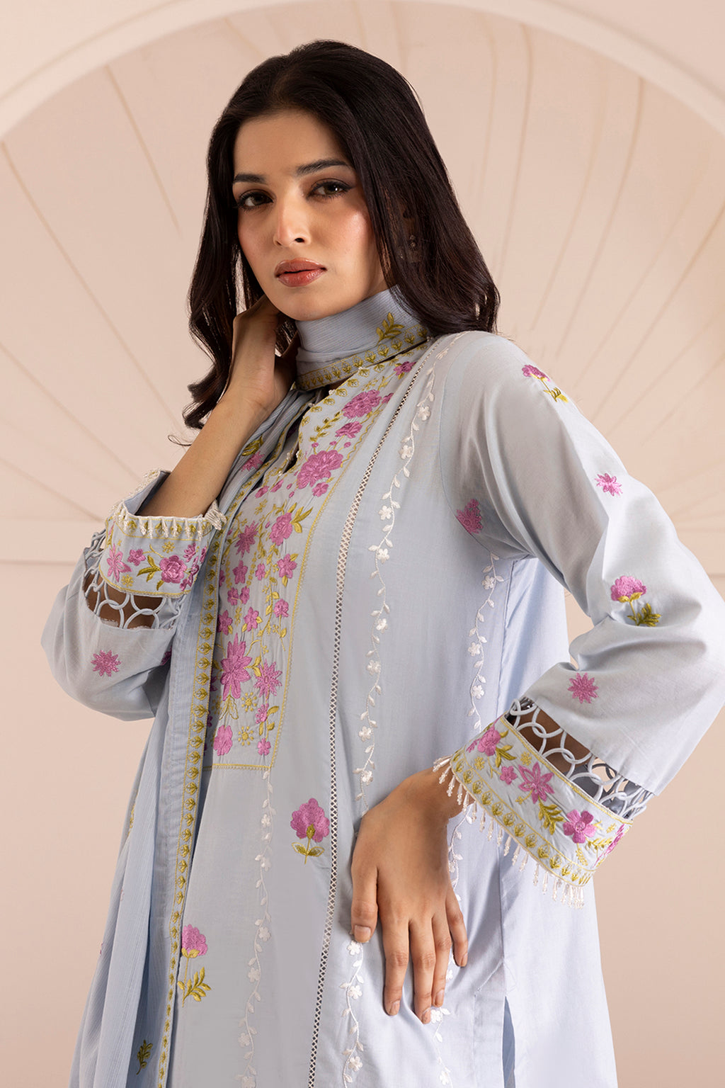 Embroidered Shirt Shalwar Dupatta - 0064