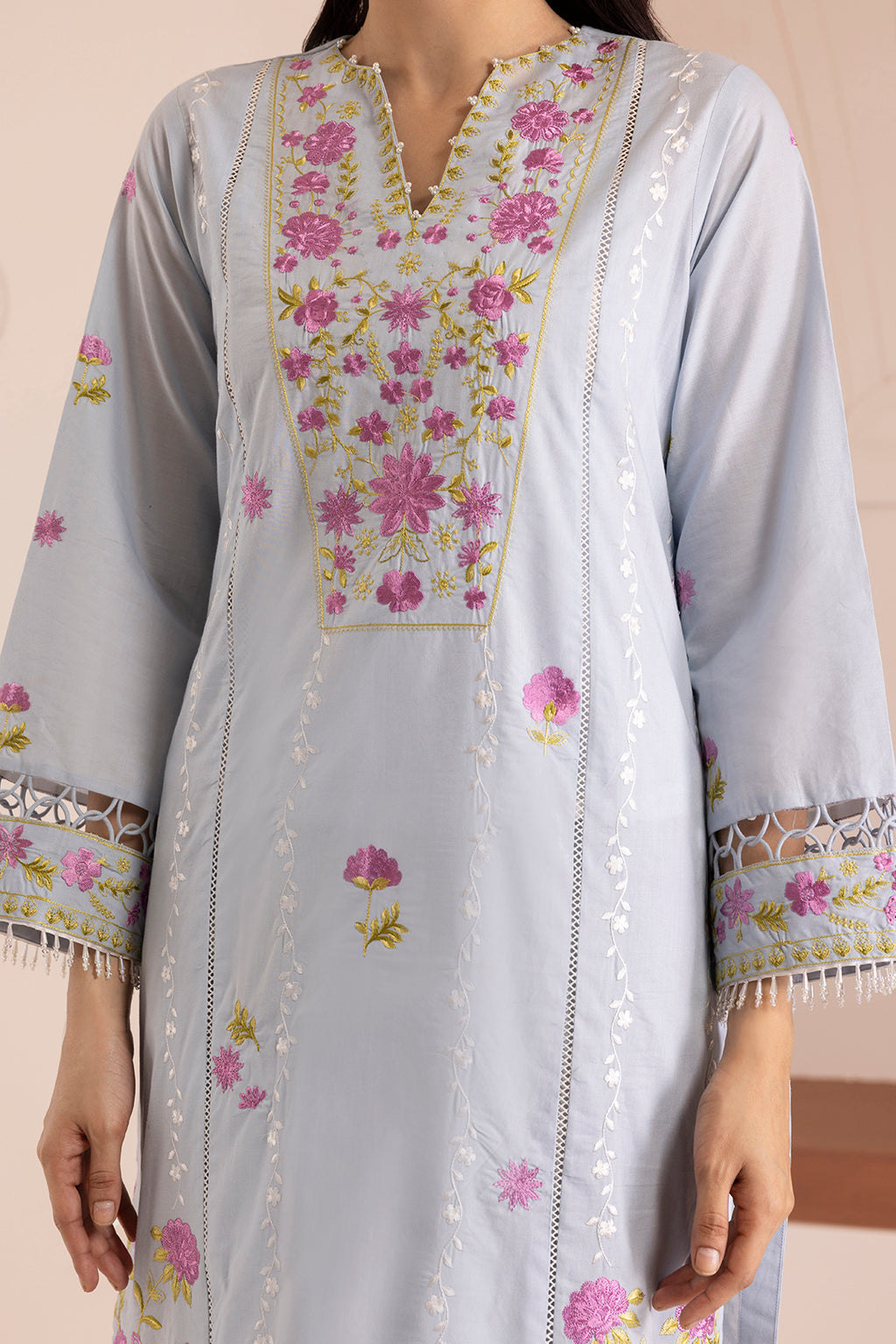 Embroidered Shirt Shalwar Dupatta - 0064