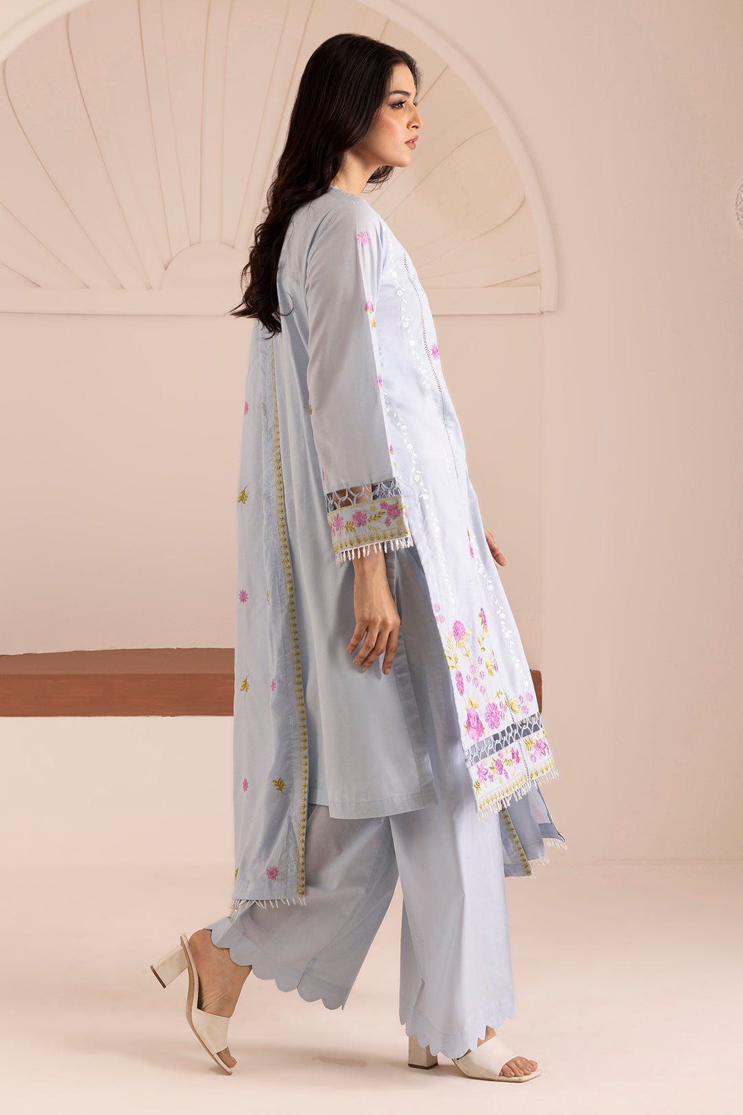 Embroidered Shirt Shalwar Dupatta - 0064