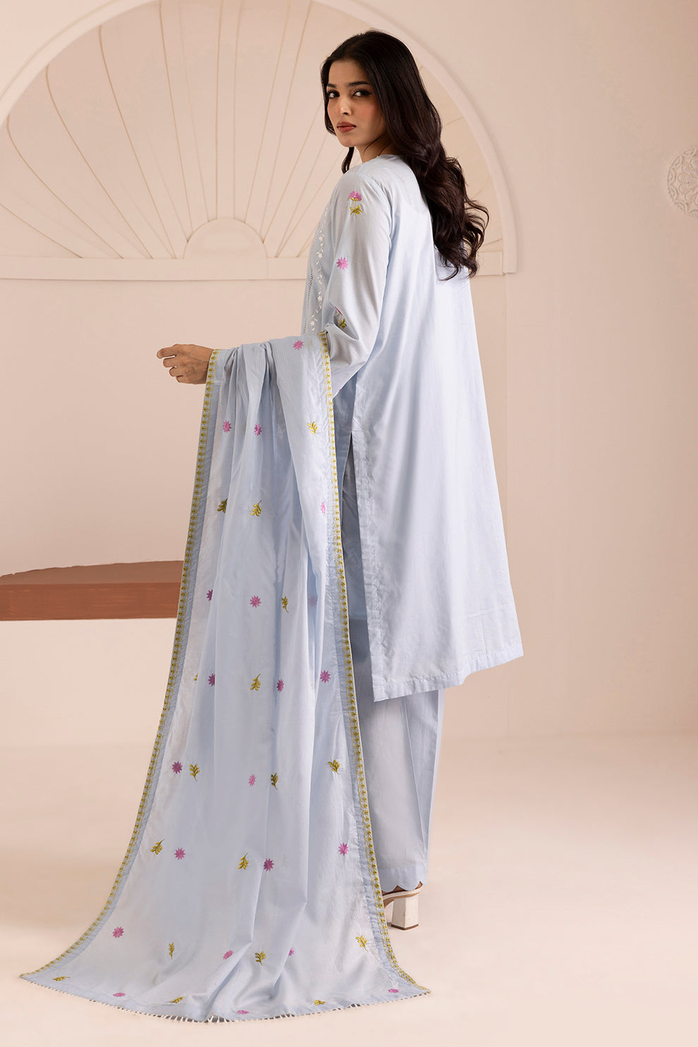 Ice blue Unstitched for Women