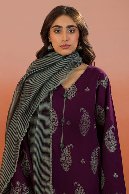 Embroidered Shirt Shalwar Dupatta - 0066