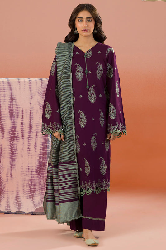 Embroidered Shirt Shalwar Dupatta - 0066