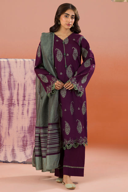 Embroidered Shirt Shalwar Dupatta - 0066