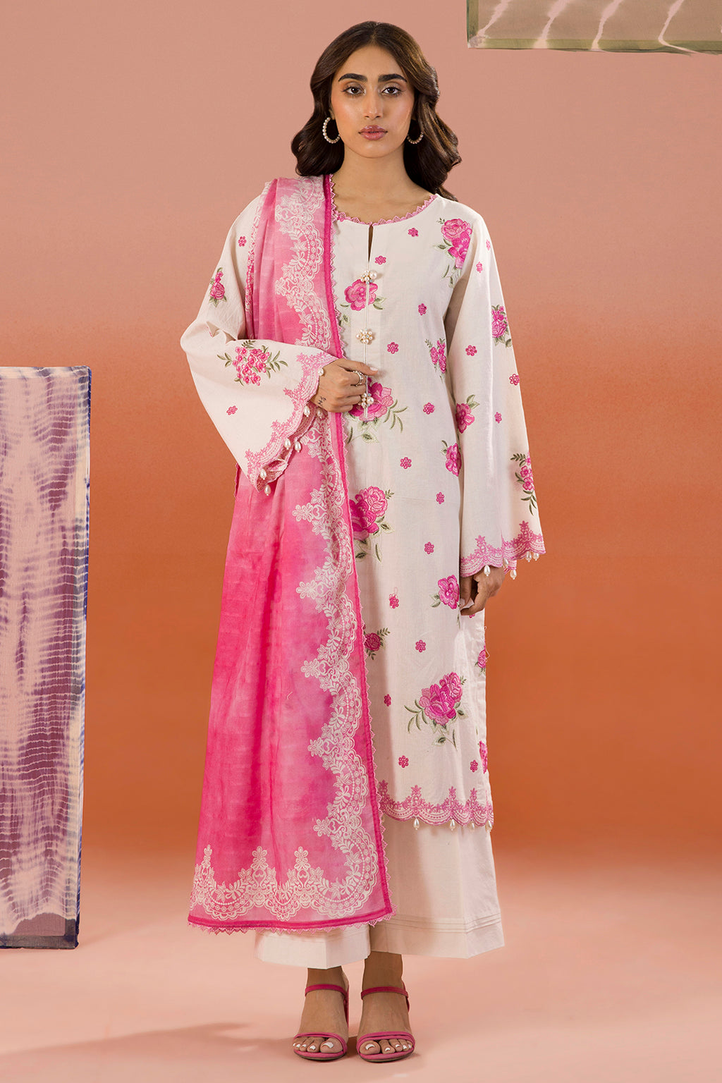 Embroidered Shirt Shalwar Dupatta - 0067