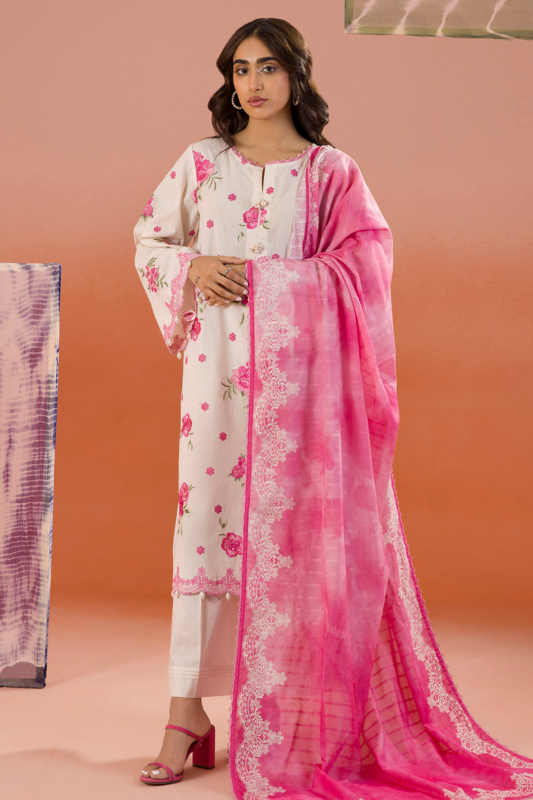 Embroidered Shirt Shalwar Dupatta - 0067