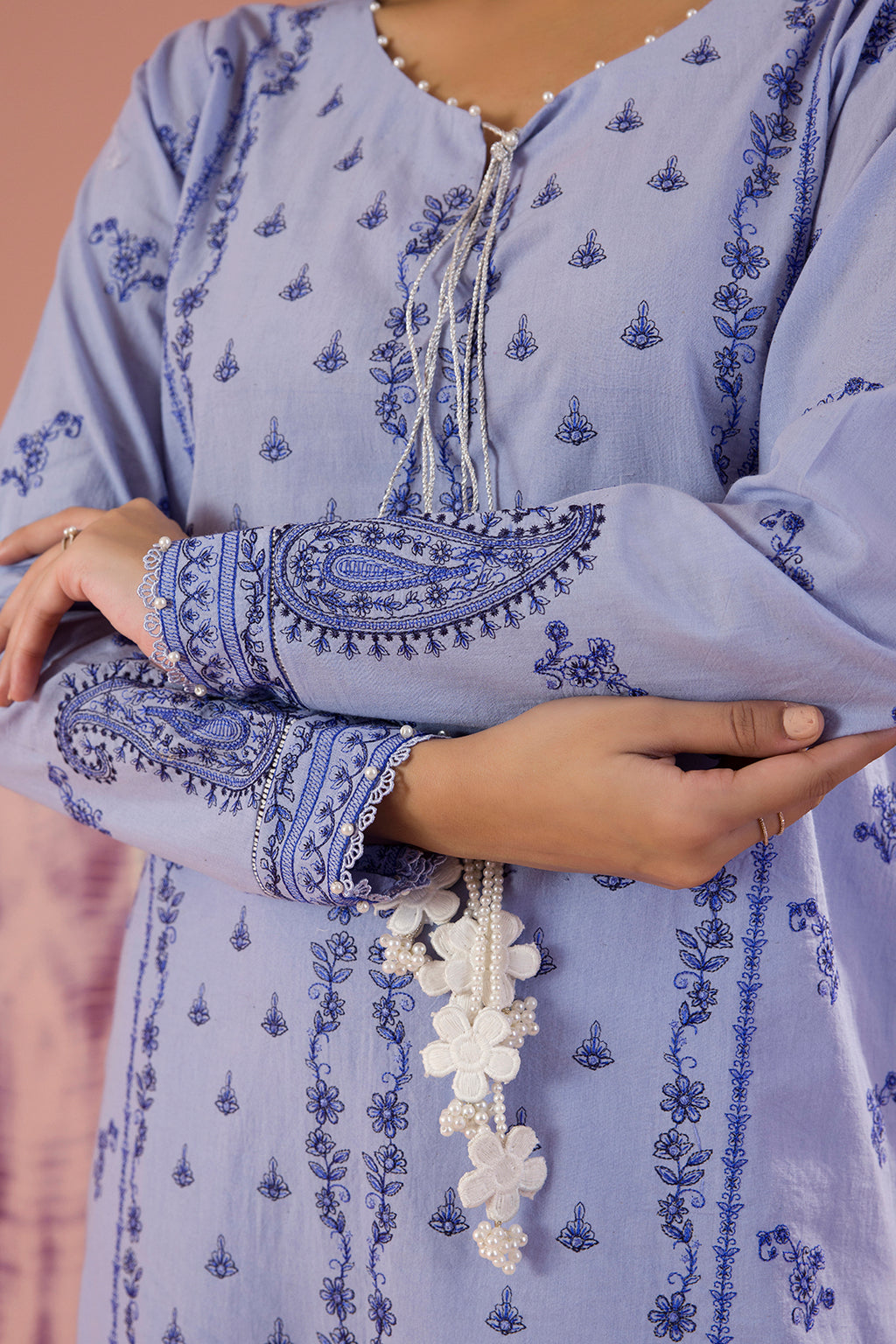 Embroidered Shirt Shalwar Dupatta - 0068