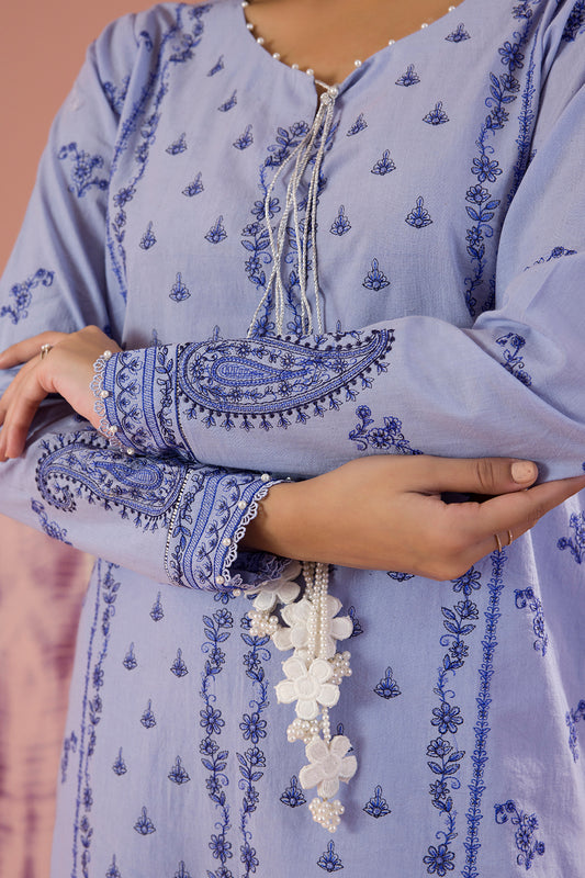 Embroidered Shirt Shalwar Dupatta - 0068