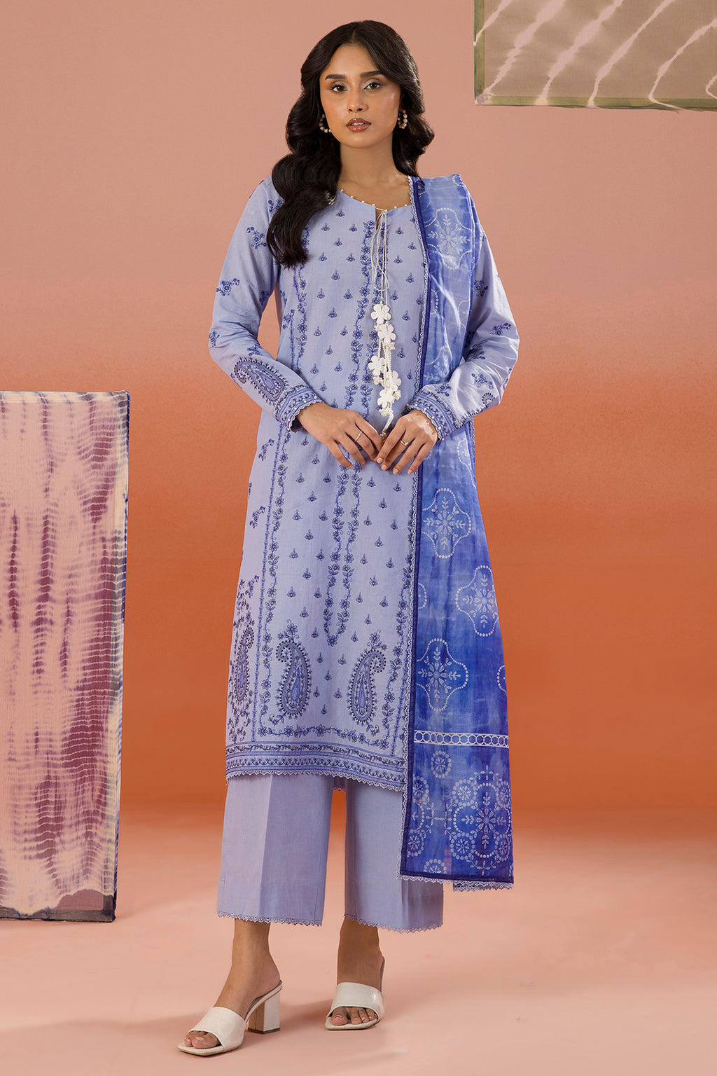 Embroidered Shirt Shalwar Dupatta - 0068