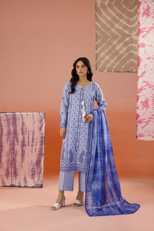 Embroidered Shirt Shalwar Dupatta - 0068