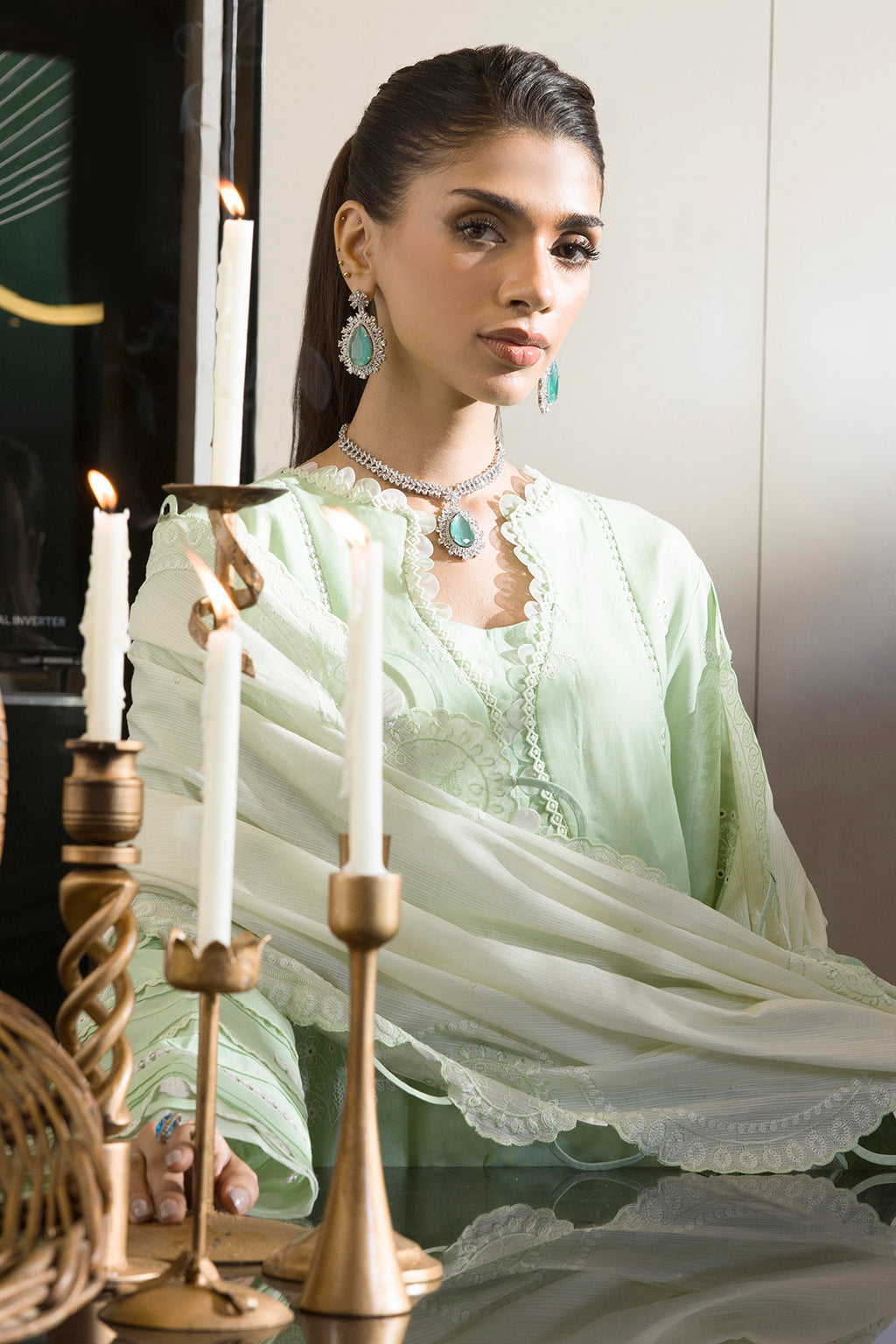 Embroidered Shirt Shalwar Dupatta - 0070