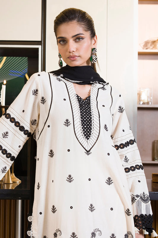 Embroidered Shirt Shalwar Dupatta - 0071