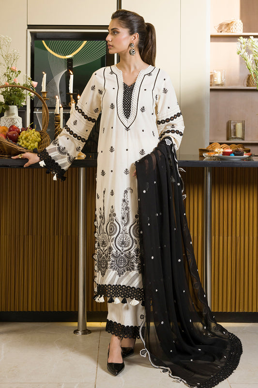 Embroidered Shirt Shalwar Dupatta - 0071