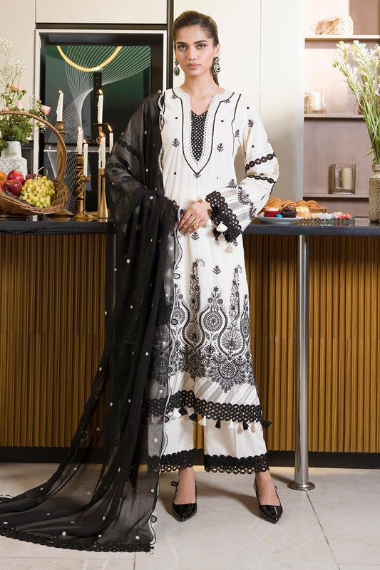 Embroidered Shirt Shalwar Dupatta - 0071