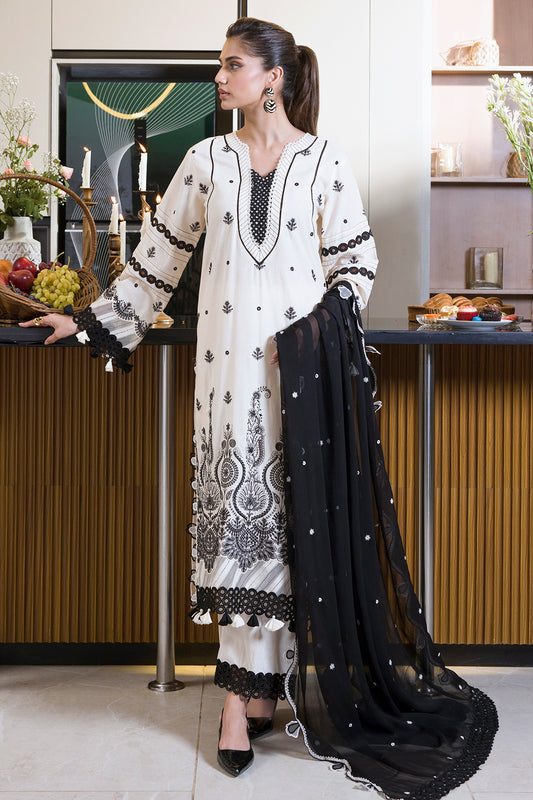 Embroidered Shirt Shalwar Dupatta - 0071