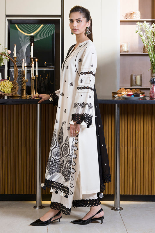 Embroidered Shirt Shalwar Dupatta - 0071