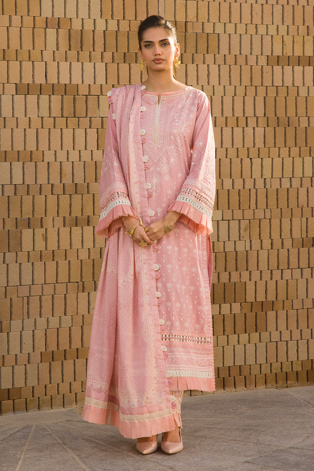 Embroidered Shirt Shalwar Dupatta - 0072