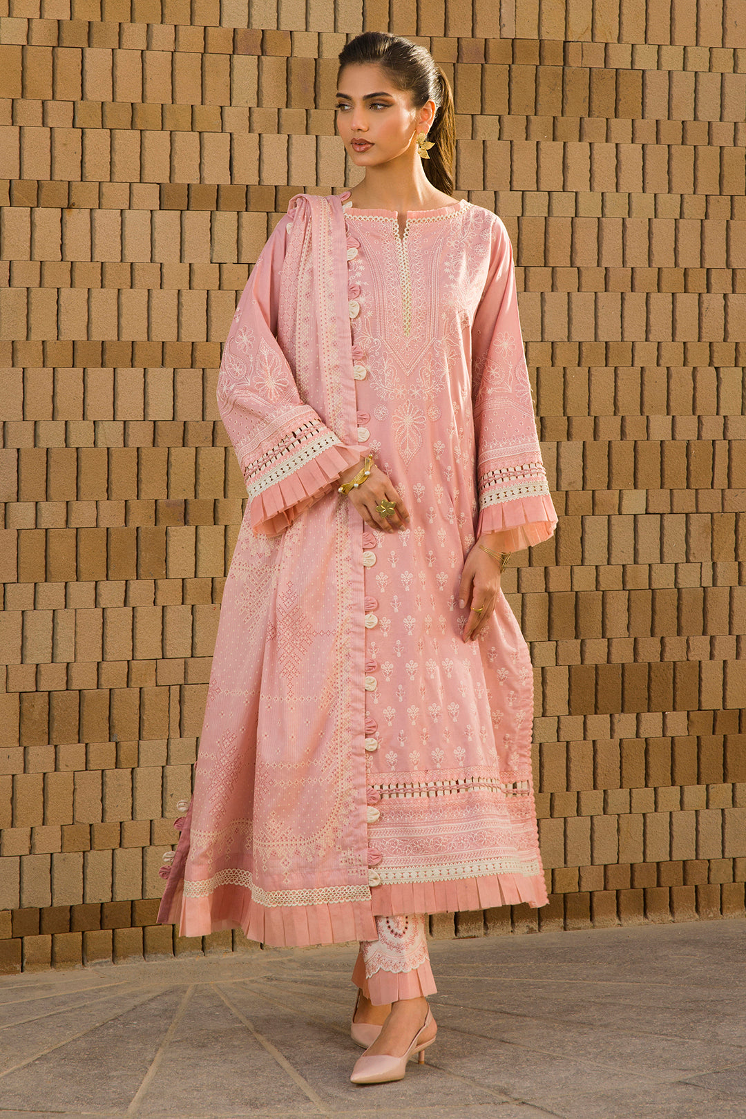 Embroidered Shirt Shalwar Dupatta - 0072