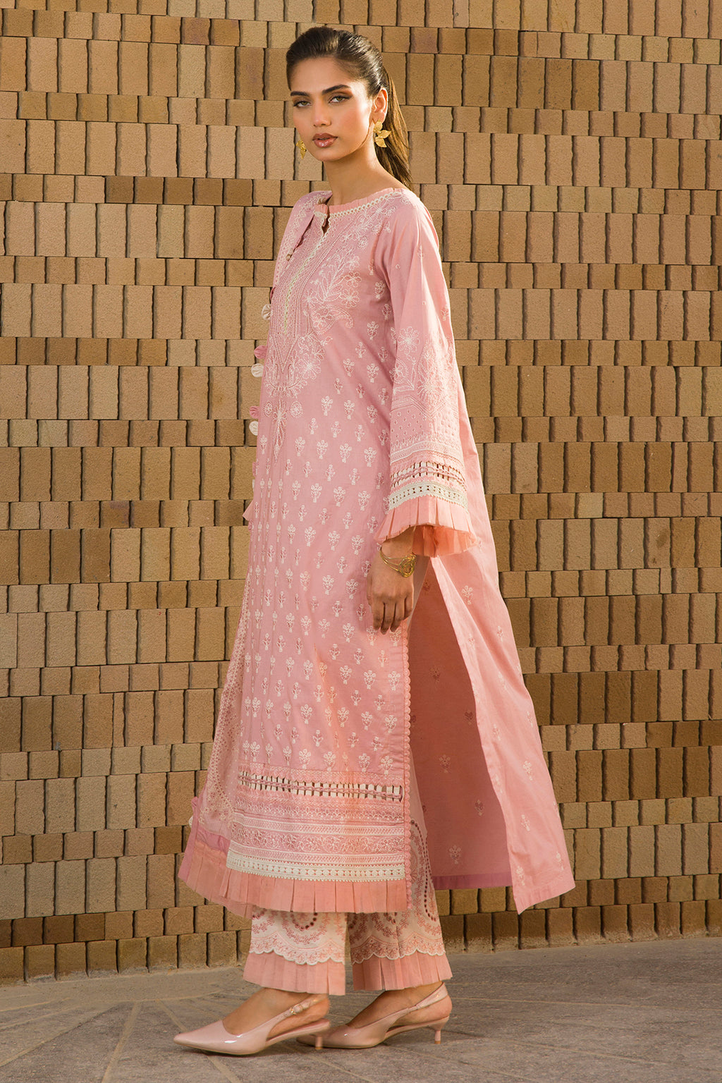 Embroidered Shirt Shalwar Dupatta - 0072