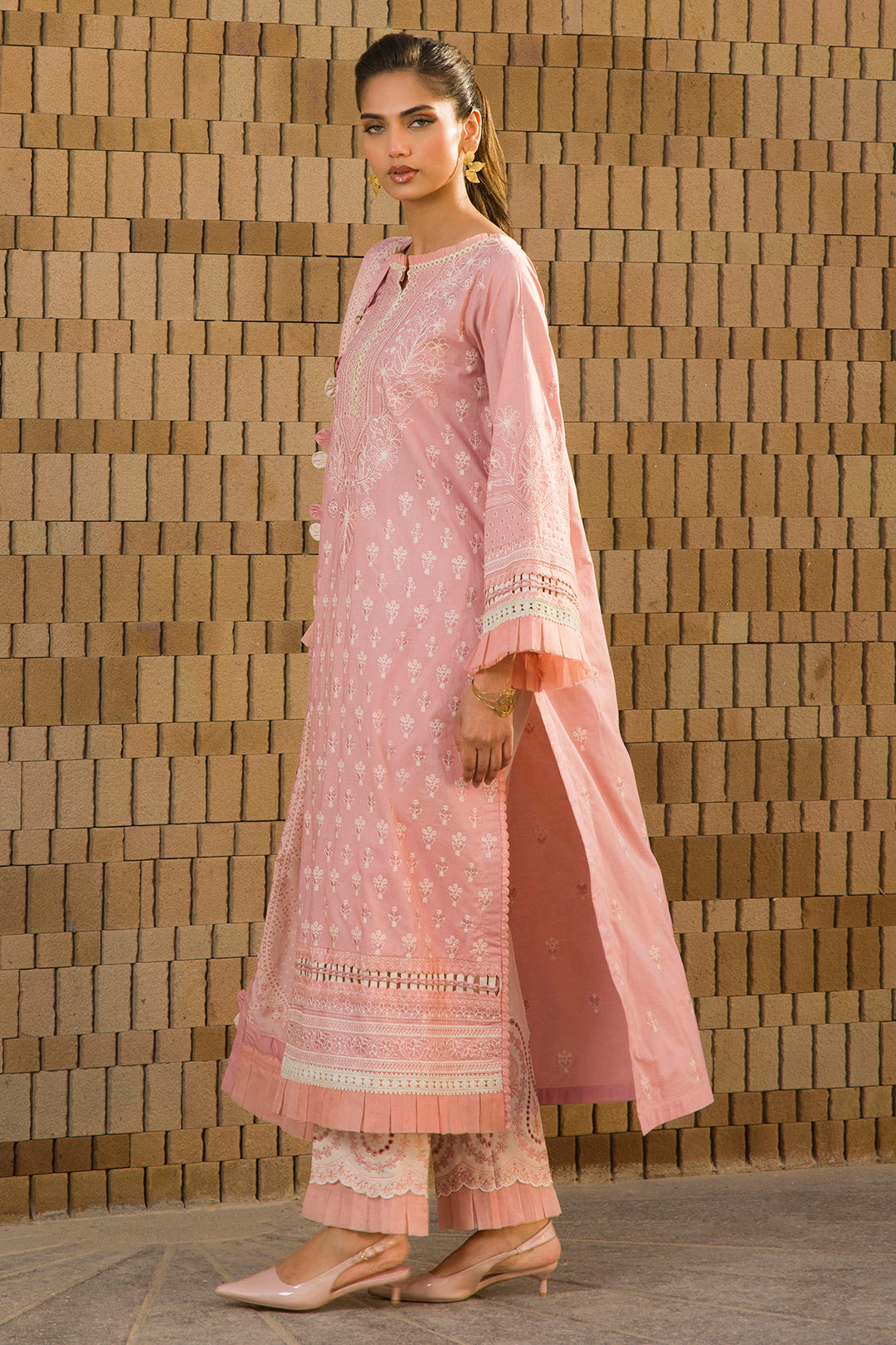 Embroidered Shirt Shalwar Dupatta - 0072
