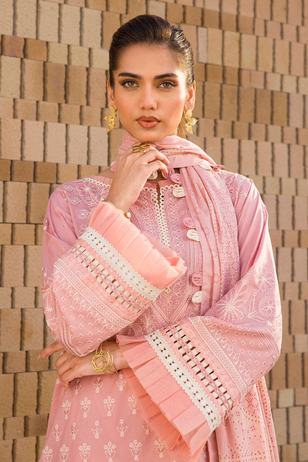 Embroidered Shirt Shalwar Dupatta - 0072