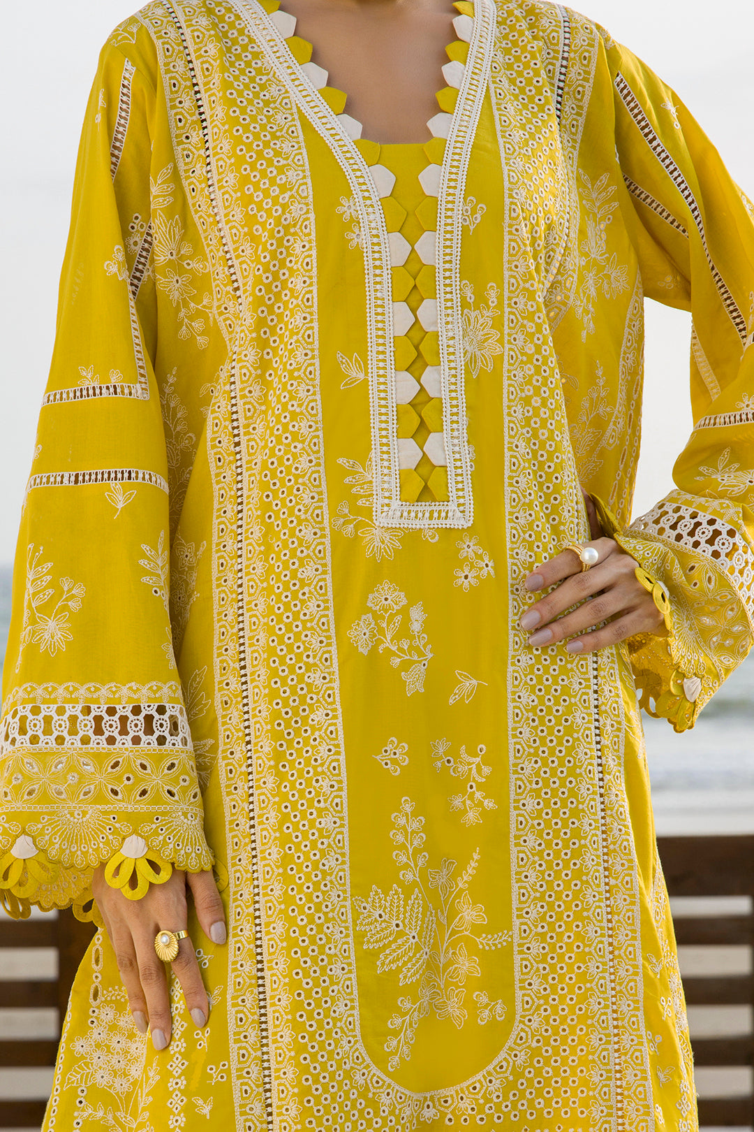 Embroidered Shirt Shalwar Dupatta - 0073
