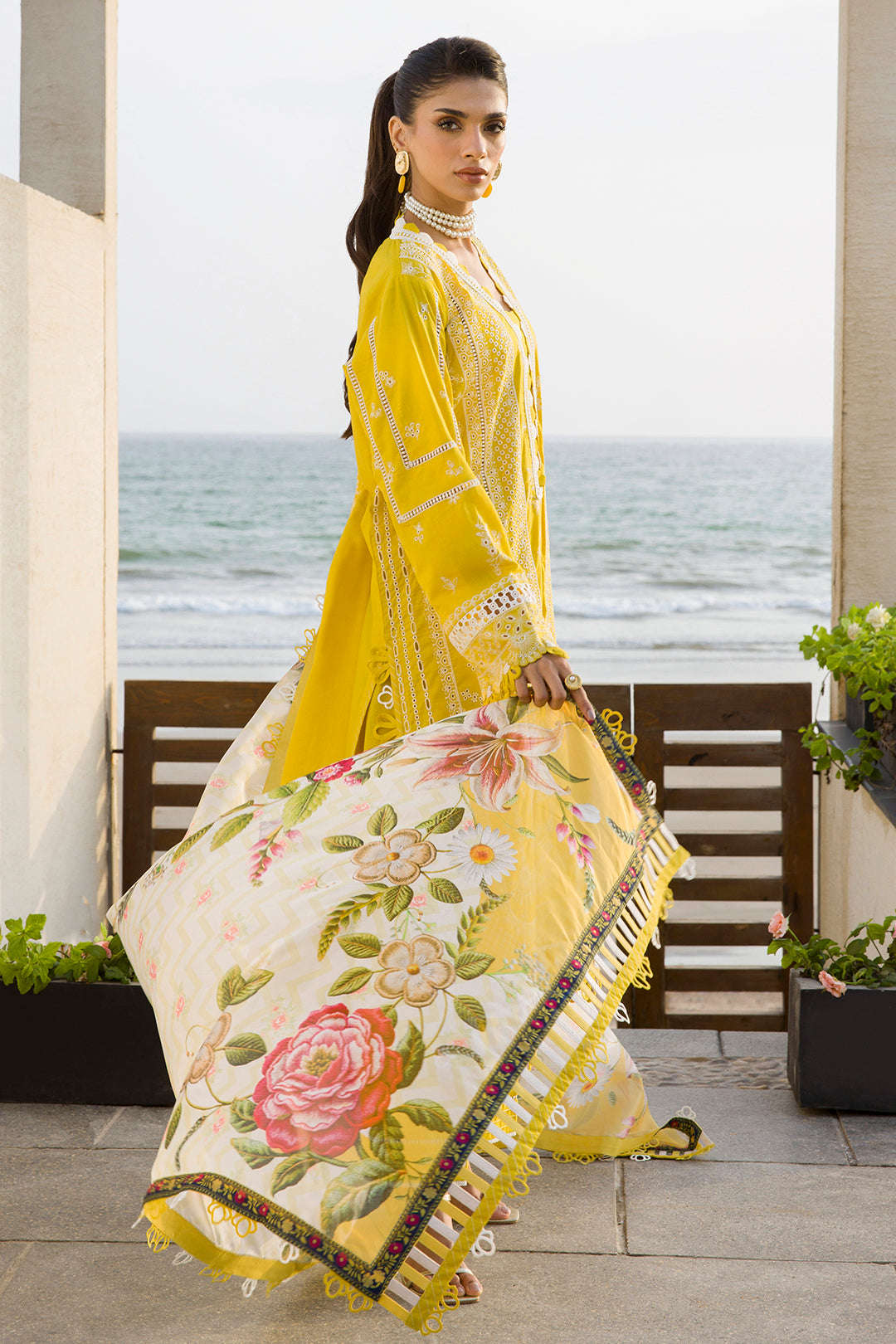 Embroidered Shirt Shalwar Dupatta - 0073