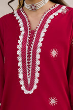Embroidered Shirt Shalwar Dupatta - 0075