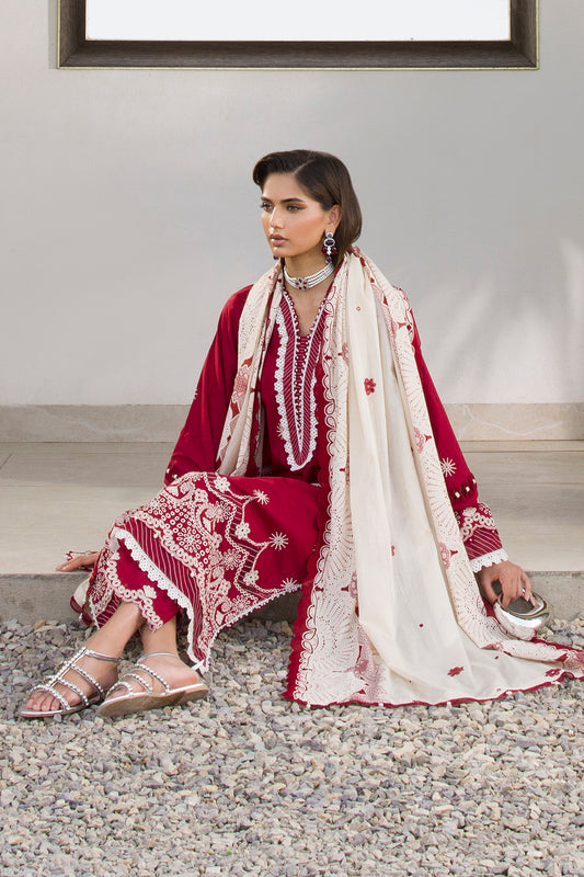 Embroidered Shirt Shalwar Dupatta - 0075