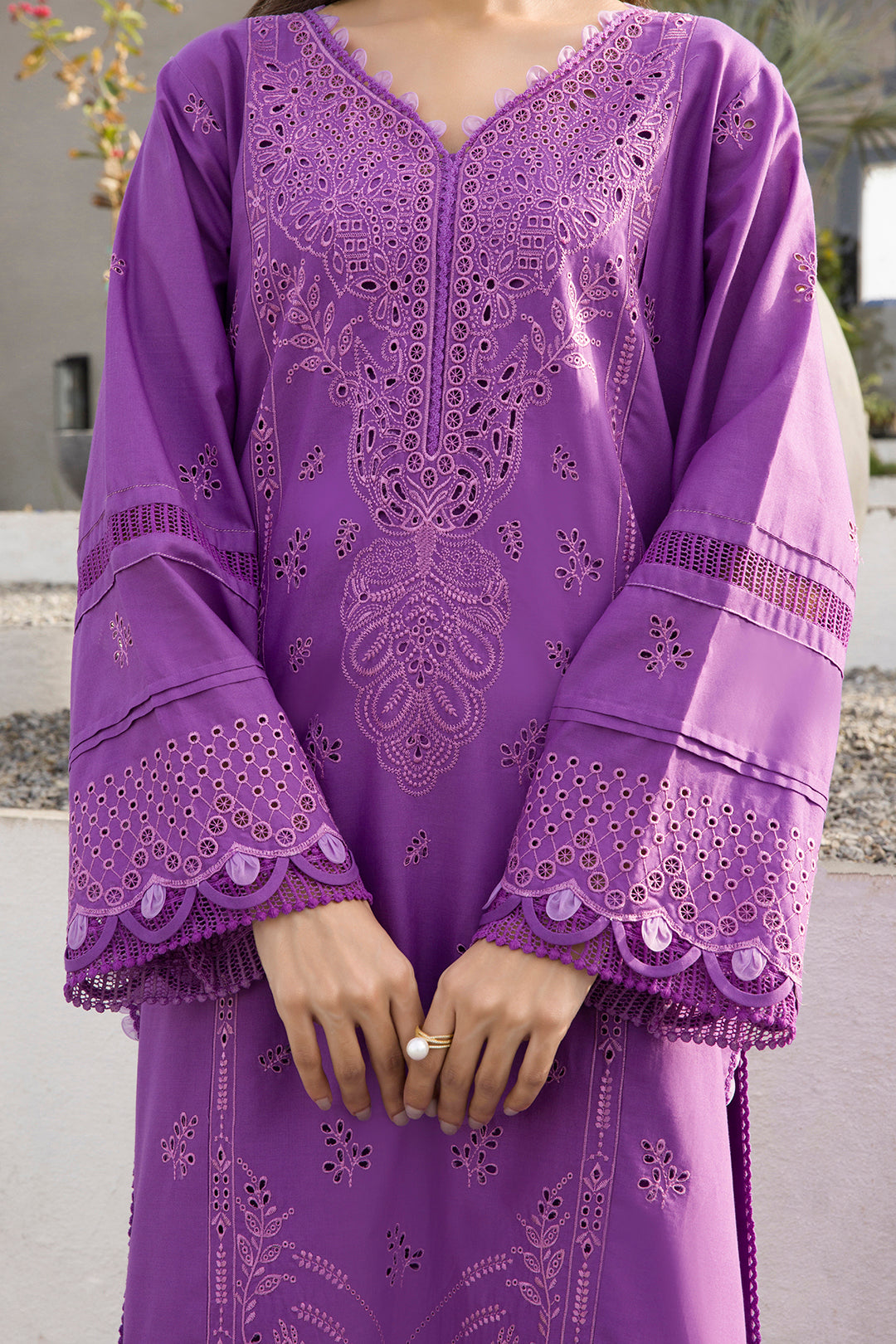 Embroidered Shirt Shalwar Dupatta - 0077