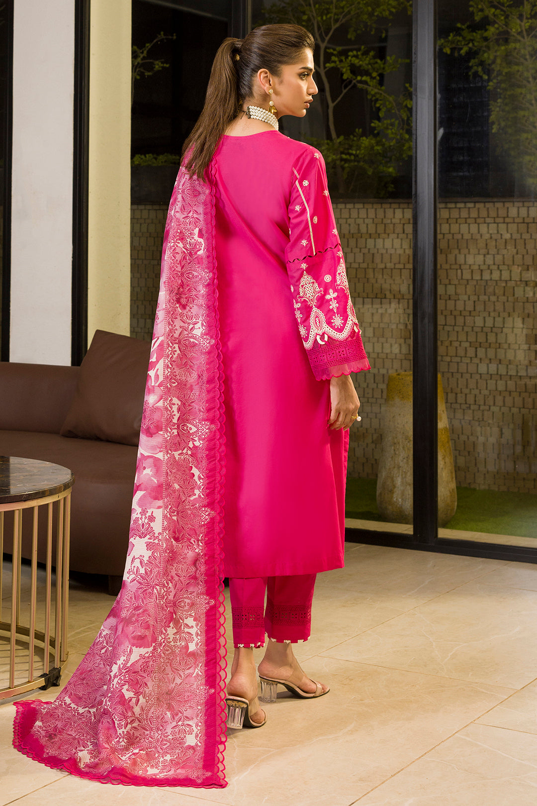 Embroidered Shirt Shalwar Dupatta - 0078