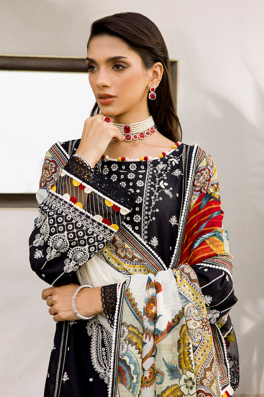 Embroidered Shirt Shalwar Dupatta - 0080