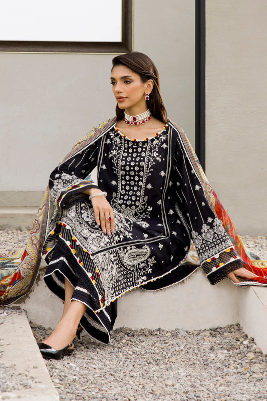 Embroidered Shirt Shalwar Dupatta - 0080