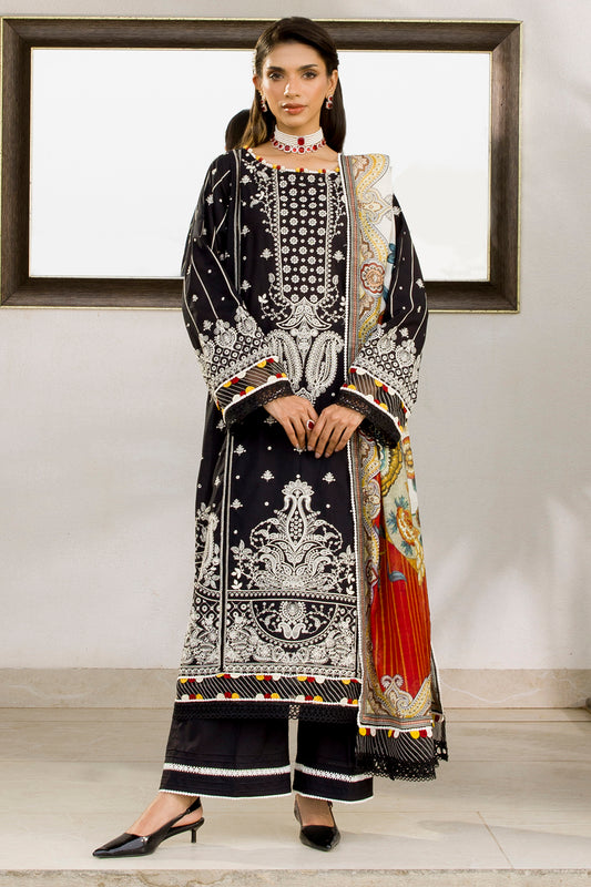 Embroidered Shirt Shalwar Dupatta - 0080