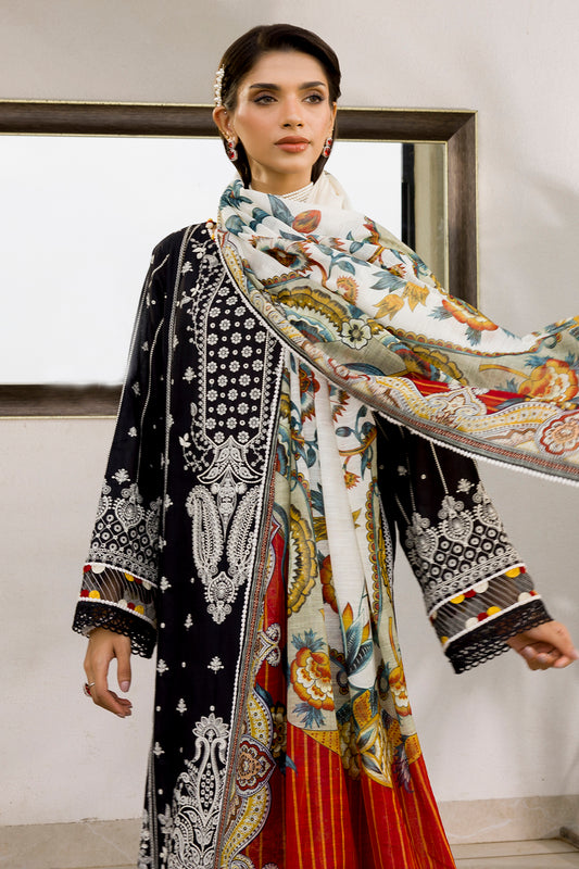 Embroidered Shirt Shalwar Dupatta - 0080