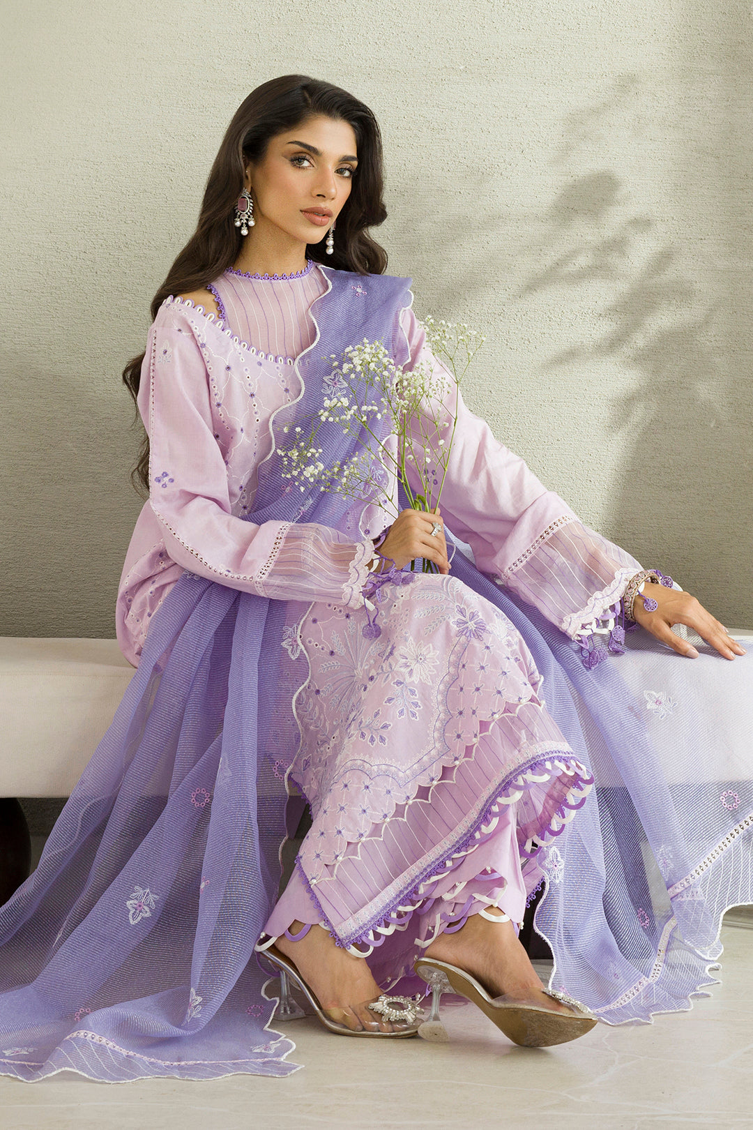 Embroidered Shirt Shalwar Dupatta - 0082