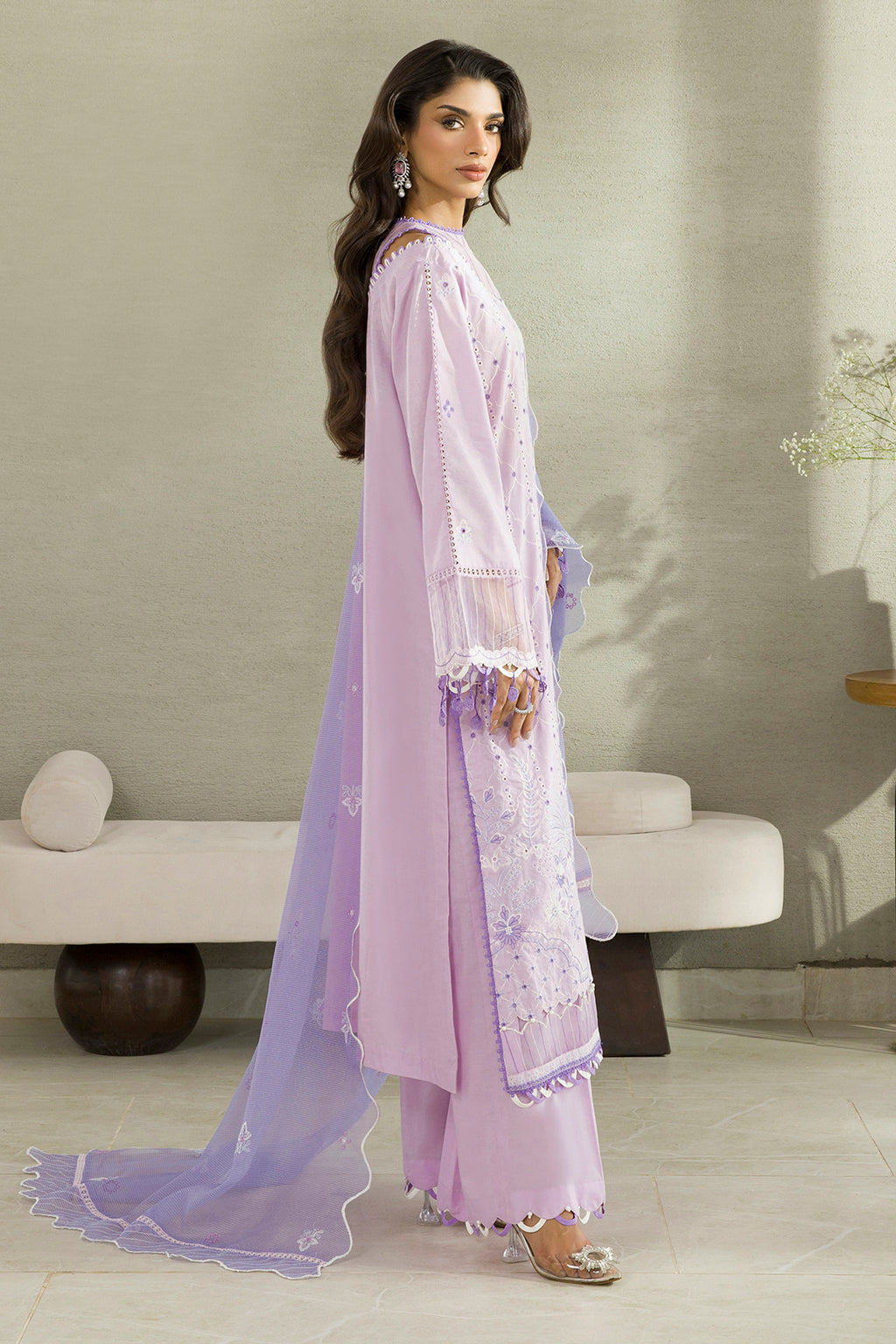 Embroidered Shirt Shalwar Dupatta - 0082