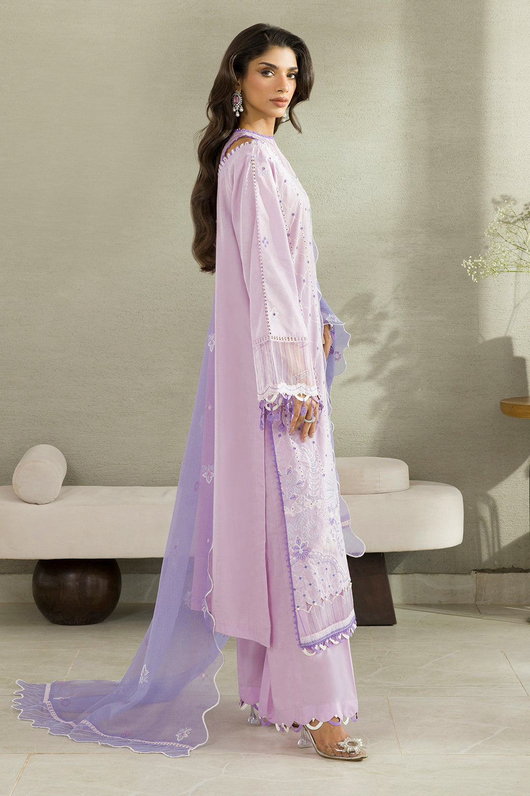 Embroidered Shirt Shalwar Dupatta - 0082