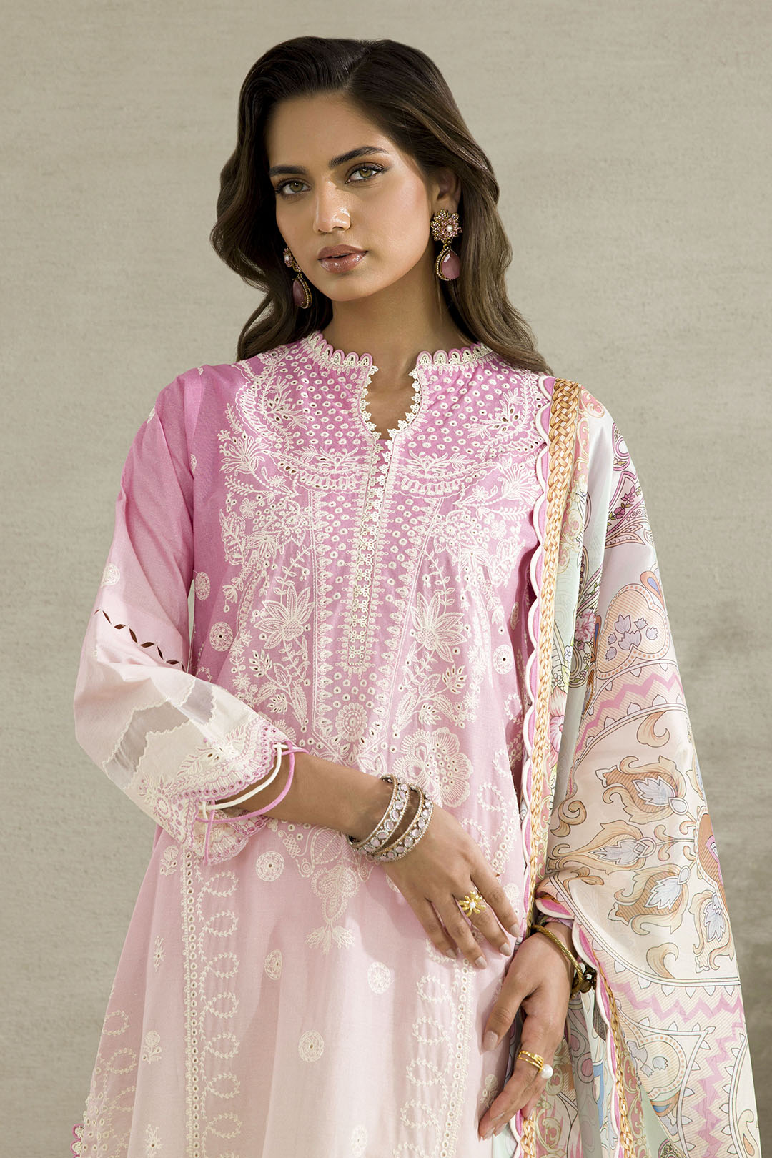 Embroidered Shirt Shalwar Dupatta - 0083