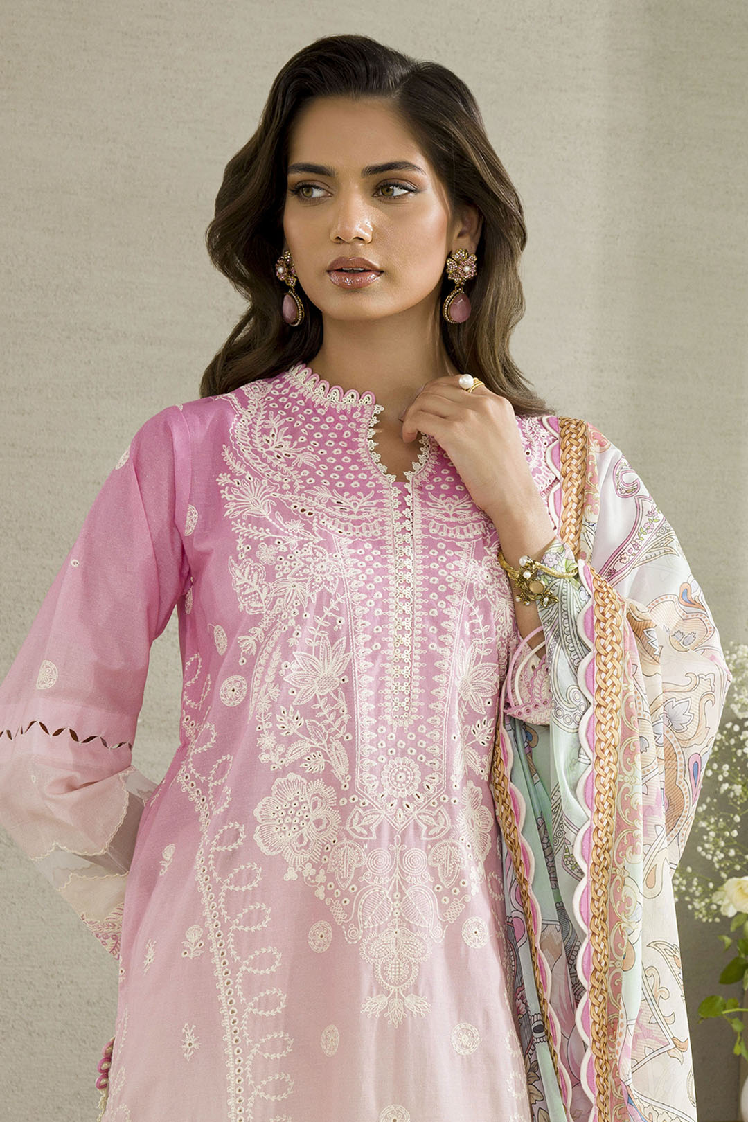 Embroidered Shirt Shalwar Dupatta - 0083