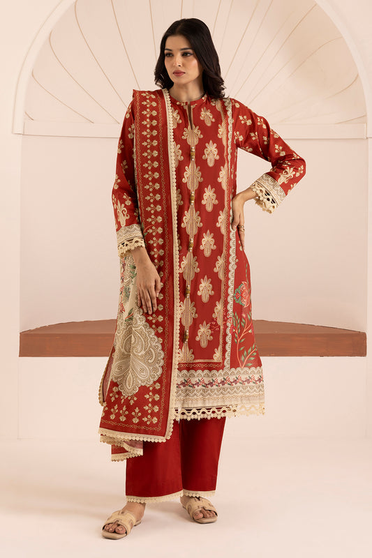 Embroidered Shirt Shalwar Dupatta - 0206