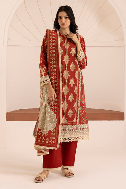 Embroidered Shirt Shalwar Dupatta - 0206