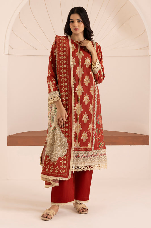 Embroidered Shirt Shalwar Dupatta - 0206