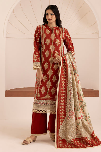 Embroidered Shirt Shalwar Dupatta - 0206