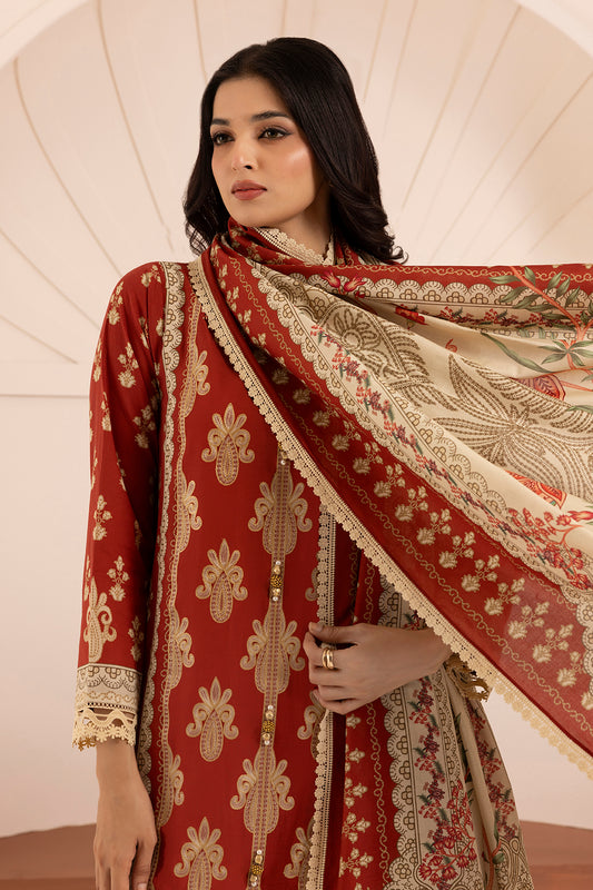 Embroidered Shirt Shalwar Dupatta - 0206