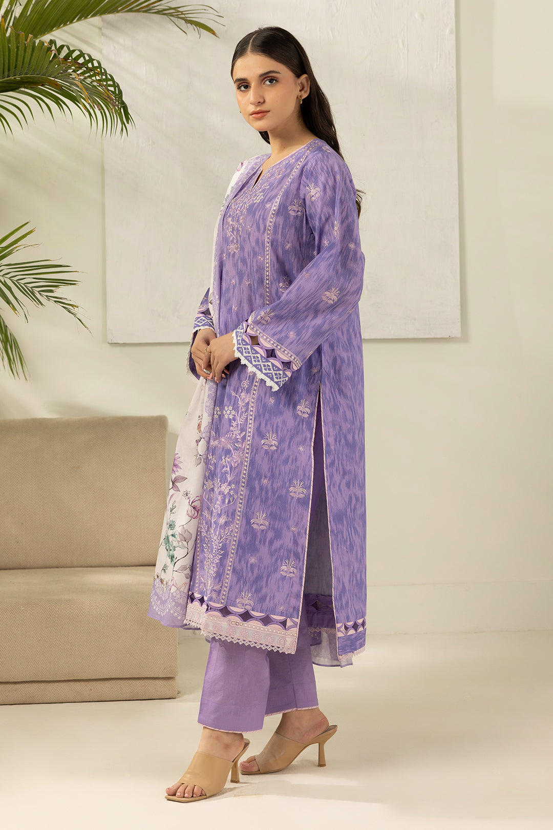 Embroidered Shirt Shalwar Dupatta - 0207