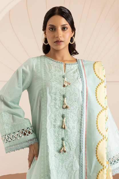 Embroidered Shirt Shalwar Dupatta - 0209
