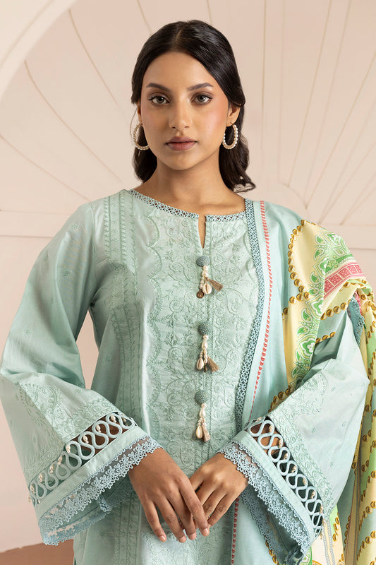 Embroidered Shirt Shalwar Dupatta - 0209